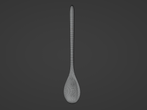 Big Wooden Spoon 3D Model