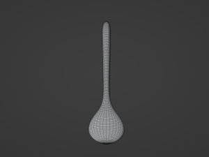 Big Wooden Spoon 3D Model