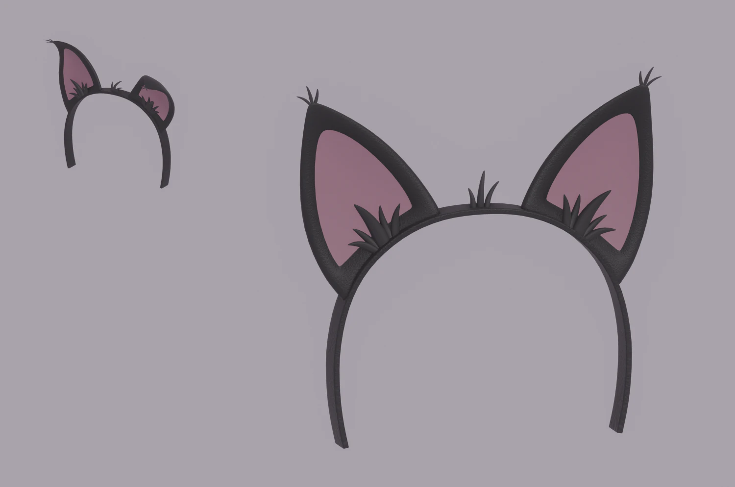 Пов'язка на голову з котячими вушками 3D Модель .c4d .max .obj .3ds .fbx .stl .blend 