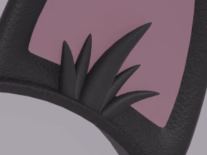 Пов'язка на голову з котячими вушками 3D Модель