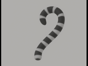Ring Tailed Lemur Tail Model 3D