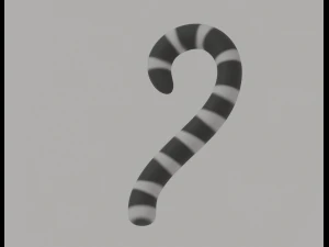 Coda di lemure dalla coda ad anelli Modello 3D