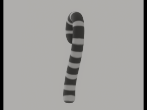 Ring Tailed Lemur Tail Model 3D