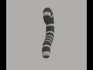 Ring Tailed Lemur Tail Model 3D