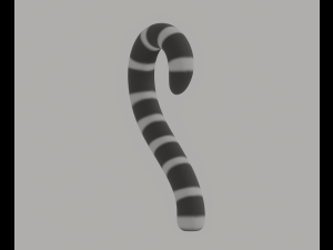 Ring Tailed Lemur Tail Model 3D