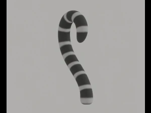 Coda di lemure dalla coda ad anelli Modello 3D