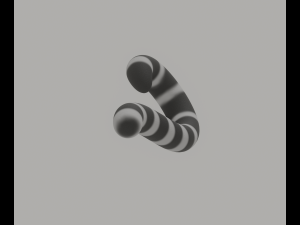 Ring Tailed Lemur Tail Model 3D