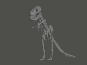 Tyrannosaurus Rex Fossil 3D Model