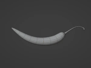 Hot Pepper 3D Model