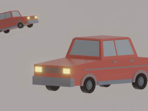 ローポリカー 3Dモデル