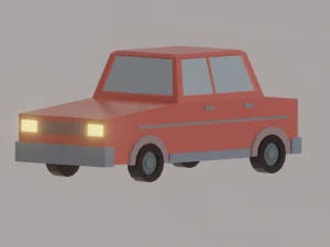 Low Poly Car 3D Model