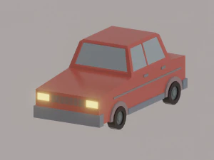 Low Poly Car 3D Model