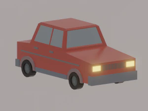 Low Poly Car 3D Model