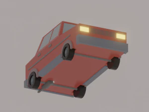 Low Poly Car 3D Model
