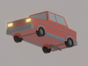 Low Poly Car 3D Model