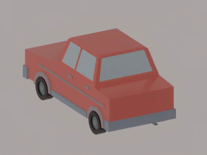Low Poly Car 3D Model