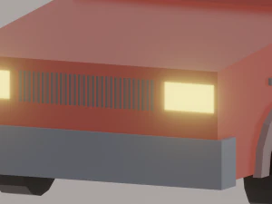 Low Poly Car 3D Model