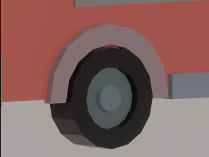 Low Poly Car 3D Model