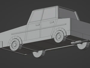 Low Poly Car 3D Model