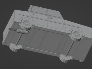Low Poly Car 3D Model