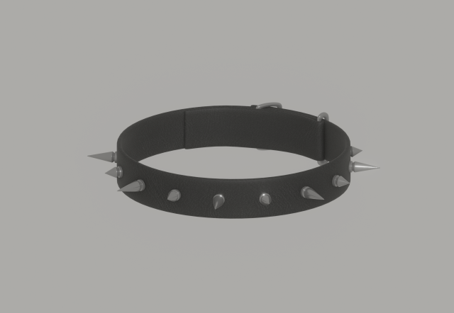 Spiked Collar Modelo 3D .c4d .max .obj .3ds .fbx .stl .blend 