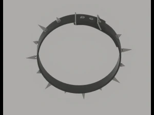 Spiked Collar 3D Model