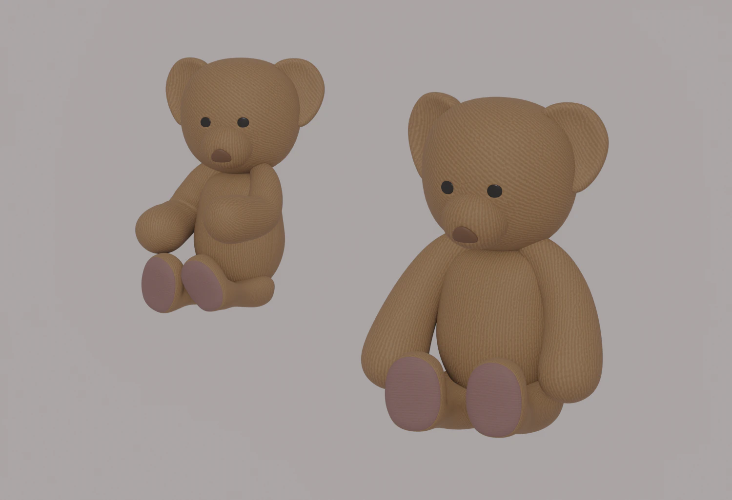 Orsacchiotto di peluche Modello 3D .c4d .max .obj .3ds .fbx .stl .blend