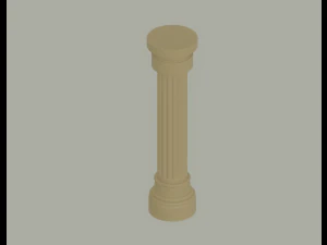 Kolom Romawi Model 3D