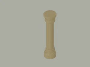 Kolom Romawi Model 3D