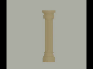 Kolom Romawi Model 3D