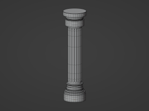 Roman Column Modelo 3D