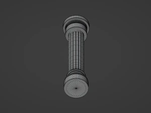 Kolom Romawi Model 3D