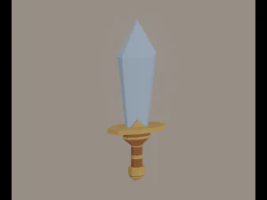 Toon Sword 3D Model