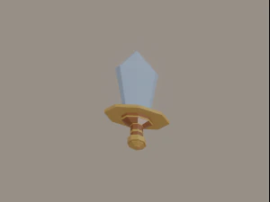 Toon Sword 3D Model