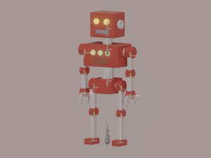 सरल रोबोट 3D मॉडल