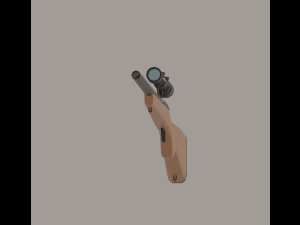 Sniper Rifle Low-Poly 3Dモデル