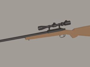Sniper Rifle Low-Poly 3Dモデル