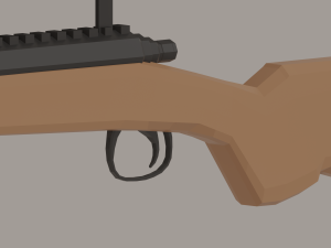 Sniper Rifle Low-Poly 3Dモデル