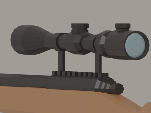Sniper Rifle Low-Poly 3Dモデル