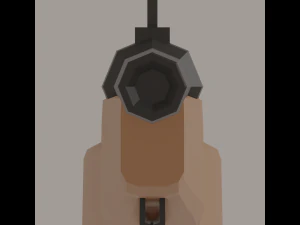 Sniper Rifle Low-Poly 3D Model