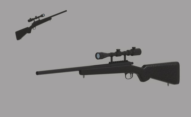 Sniper Rifle 3D-Modell .c4d .max .obj .3ds .fbx .stl .blend 