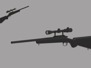 Sniper Rifle 3D 모델