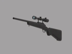 Sniper Rifle 3D Model