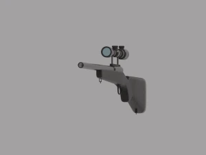 Sniper Rifle 3D Model