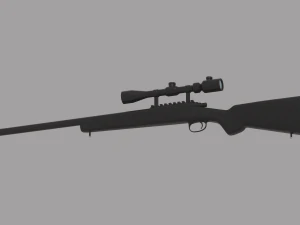 Sniper Rifle 3D Model