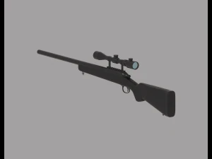 Sniper Rifle 3D Model