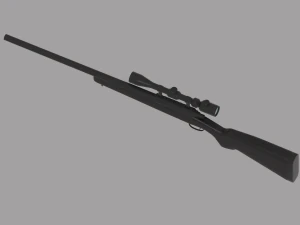 Sniper Rifle 3D Model