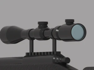 Sniper Rifle 3D Model