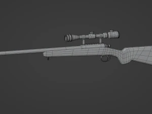 Sniper Rifle 3D Model