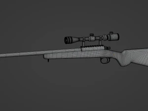 Sniper Rifle 3D Model